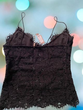 Top encaje tirantes Pieces Talla L