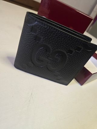 Portafoglio Gucci Uomo Pelle Nera Fantasia GG