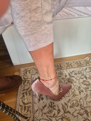 Zapatos de salón italianos de terciopelo