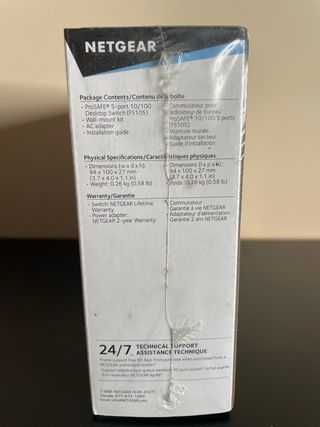 NETGEAR ProSAFE FS105 Switch Ethernet 5 Puertos