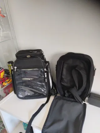 Mochila de moto negra