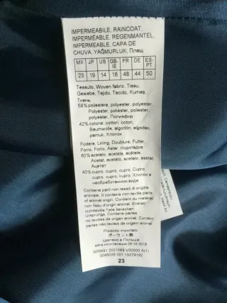 Impermeabile MARINA RINALDI Donna blu, IT 50 DE 44