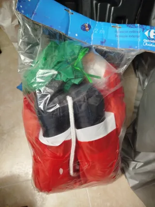 Papa Noel Colgante Exterior 2m sin extrenar