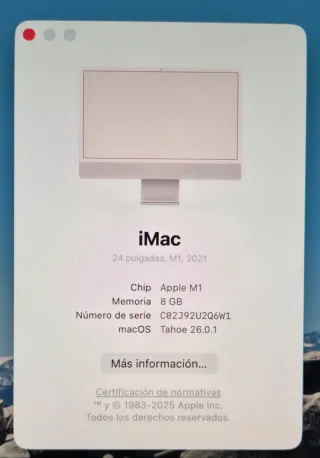 iMac 27 M1 8GB RAM 256GB SSD