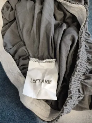 Funda sofá 1 plaza tela gris