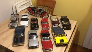 Coches y moto miniatura