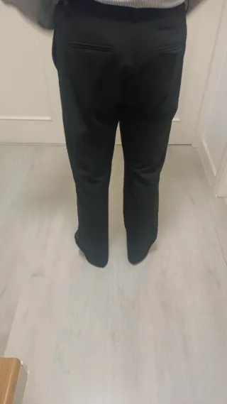 Pantalón de vestir hombre negro T-44