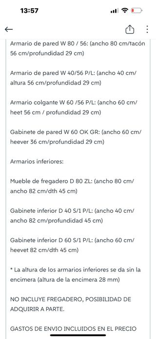 Muebles Cocina Roble Sonoma Nuevos
