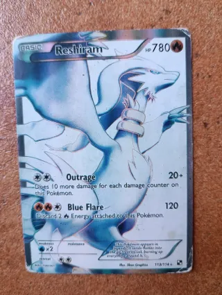 Reshiram Pokémon Carta 113/114