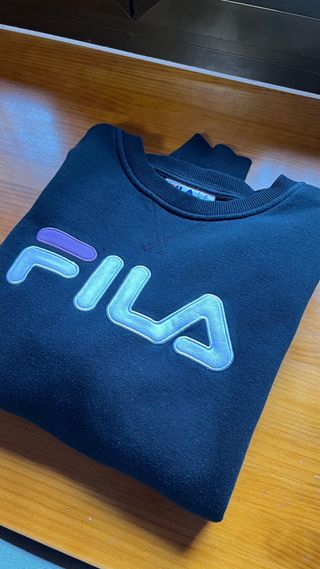 Sudadera Fila Mujer Negra y Morada