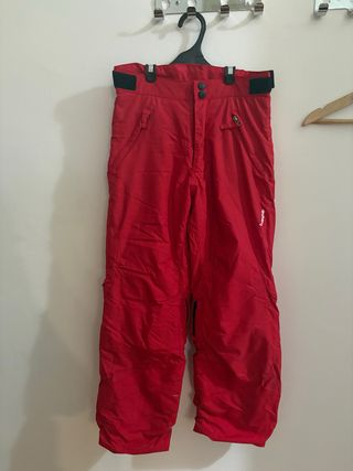 Pantaloni sci bambino/a 8-12 anni rossi