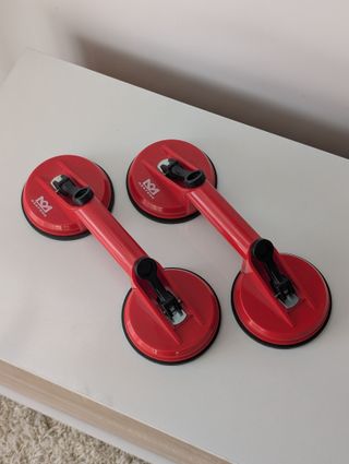 2 Ventosas de Vacío Doble para azulejos y vidrio