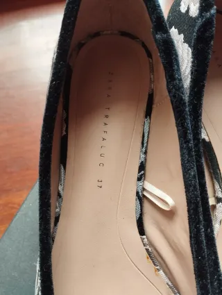 Bailarinas Zara Talla 37 Flores