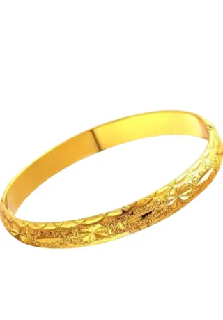 Brazalete de oro de 22kt peso 28gr