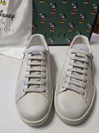 Scarpe Gucci x Disney Beige/Rosso