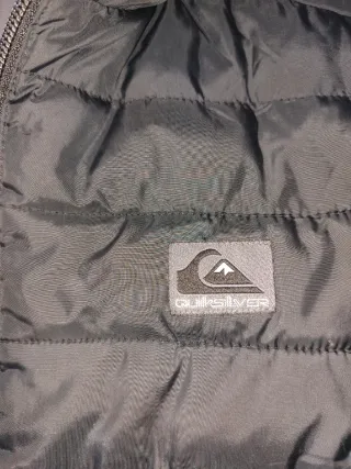 Cappotto Quiksilver per bambini nero/grigio. TAGLIA 12