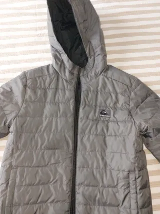 Cappotto Quiksilver per bambini nero/grigio. TAGLIA 12