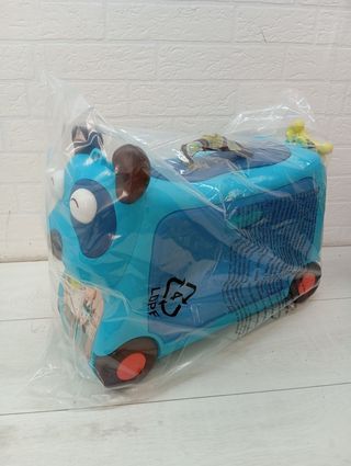 Maleta infantil azul con ruedas