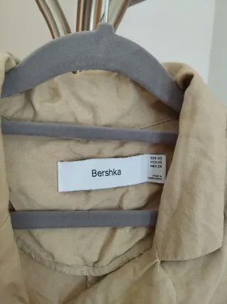 Bershka Top Corto Lino Manga Corta