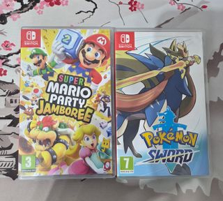 Super Mario Party Jamboree y Pokémon Espada Switch
