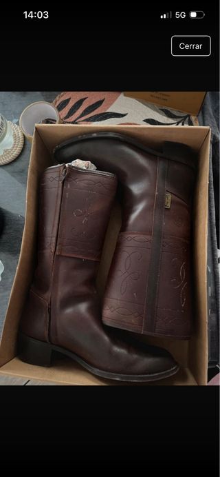 Botas camperas mujer S. Castaña talla 39