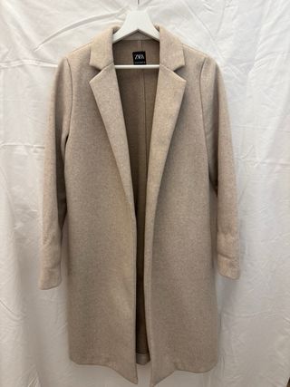 Abrigo largo Zara beige