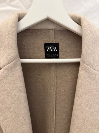 Abrigo largo Zara beige