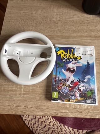 Volante Wii e gioco Rabbids Mi Caaasa!!!