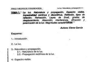 Temario oposiciones Secundaria Imagen y Sonido