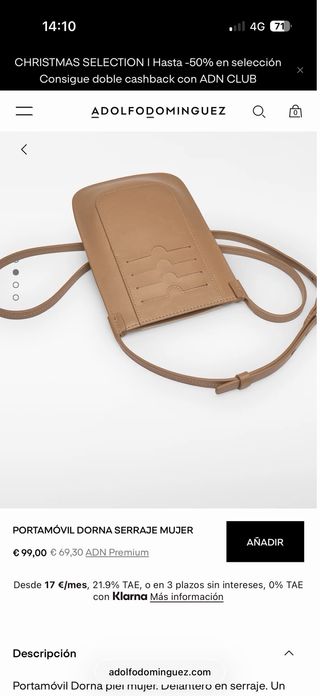 Bolso Adolfo Domínguez Camel