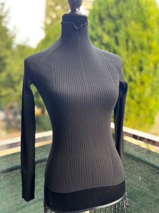 Dolcevita slim fit nero