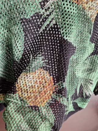 Maglia a rete tropicale a maniche lunghe Twinset