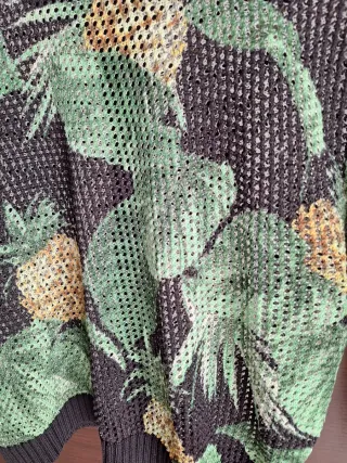 Maglia a rete tropicale a maniche lunghe Twinset