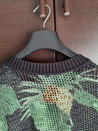 Maglia a rete tropicale a maniche lunghe Twinset