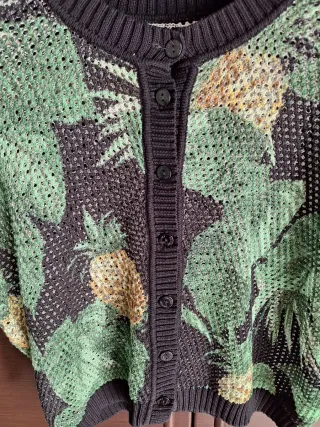 Maglia a rete tropicale a maniche lunghe Twinset