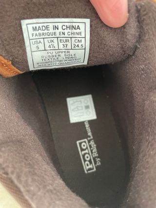 Botas Polo Ralph Lauren niño marrones