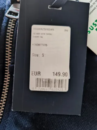 Sudadera Tommy Hilfiger Azul Media Cremallera