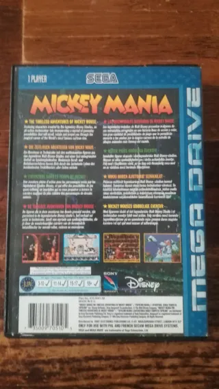 Mickey Mania Mega Drive PAL con manuale