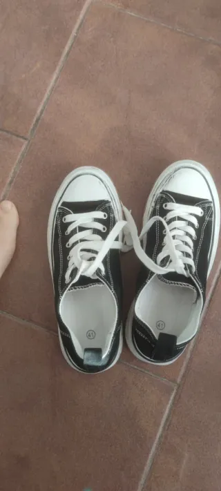 Bambas Converse negras suela alta