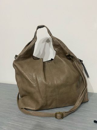 Borsa tracolla similpelle con pochette