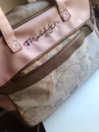 Bolso Viaje Sweet Candy Beige y Rosa