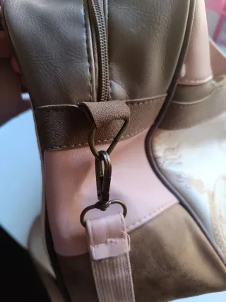 Bolso Viaje Sweet Candy Beige y Rosa