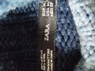 Jersey cuello alto azul claro/marino