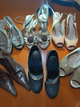 Lote de stivali e scarpe da donna