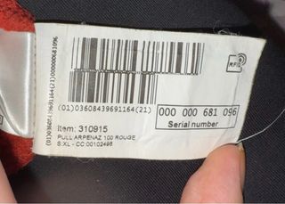 Jersey Quechua unisex rojo