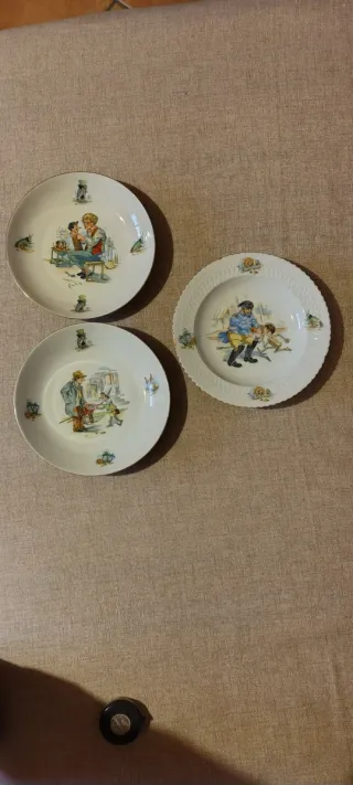Set 3 Piatti Decorativi Collezionismo
