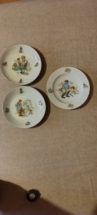 Set 3 Piatti Decorativi Collezionismo