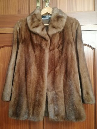 Abrigo de piel SERA marrón