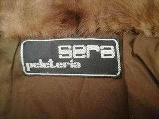 Abrigo de piel SERA marrón