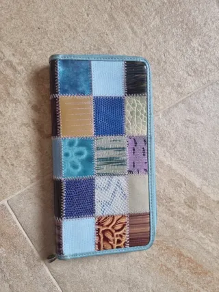 Portafogli patchwork multicolore